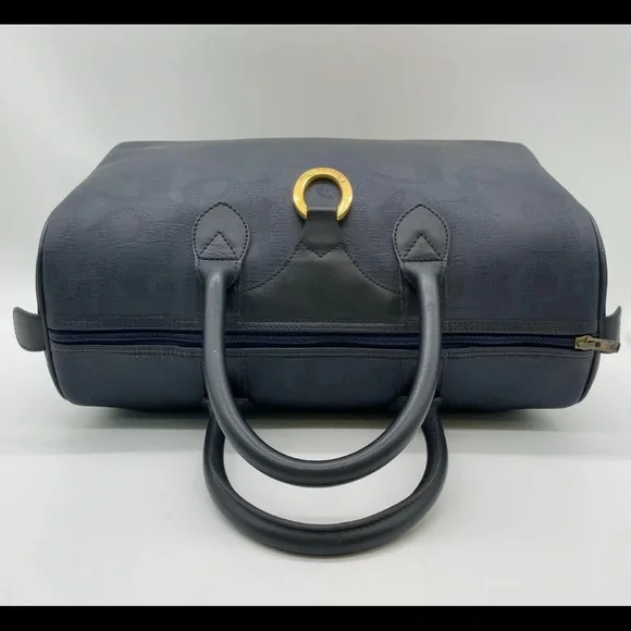 Christian Dior Trotter PVC Leather Navy Boston Bag - Picture 6 of 16